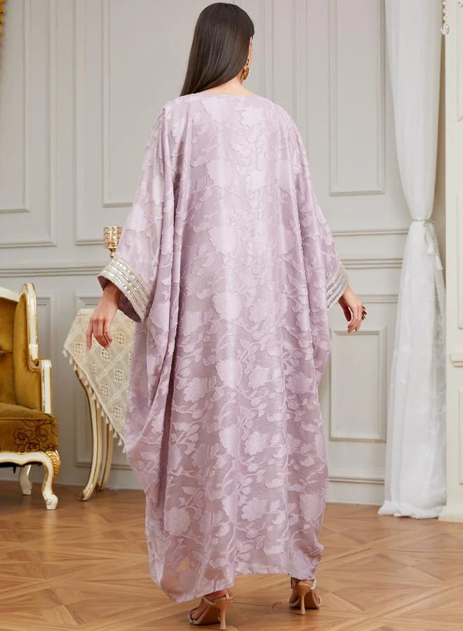 تايك تو قفطان مطرز بالترتر